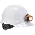 Ergodyne Skullerz 8970LED Hard Hat Cap Style, Ratchet Suspension, LED Light, Class E, White 60142